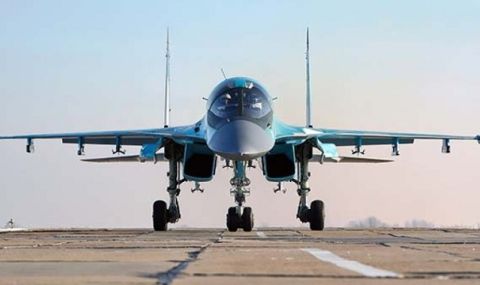 Последен модел! Нов Су-34 удари Украйна с хиперзвукови ракети „Кинжал“