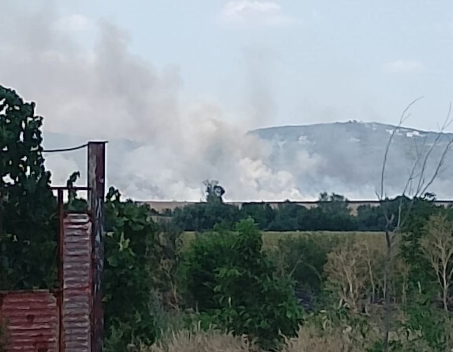 пожар край Ямбол