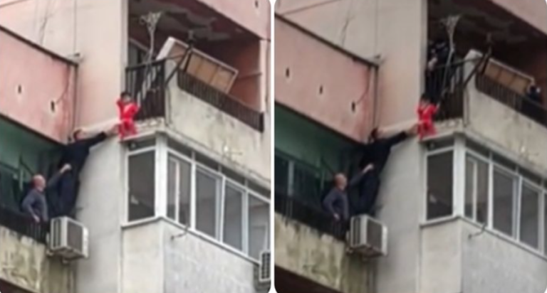 Полицаи спасиха 3-годишно дете, увиснало от осмия етаж на блок в кв. „Злател рог“ в Ямбол